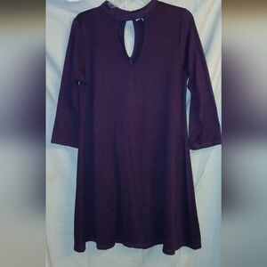 Living Doll Key Hole Long Sleeve Dress
